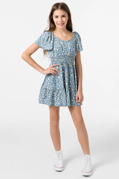 O'neill Girl's Langley Primrose Mini Dress In Provincial Blue
