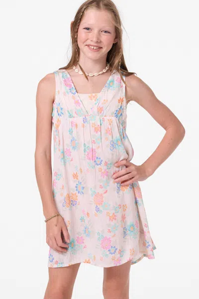 O'neill Girl's Letty Printed Cover Up Dress In Pink