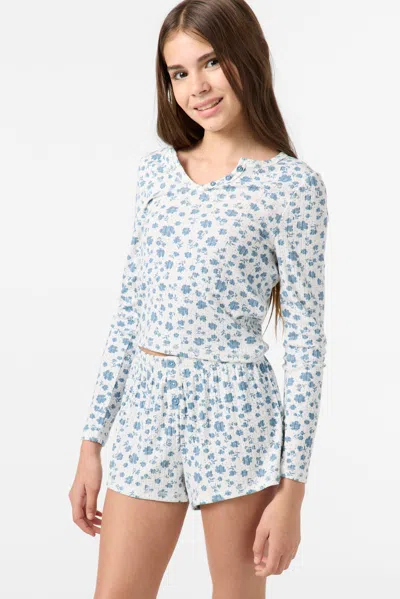 O'neill Girl's Messer Lounge Shorts In White