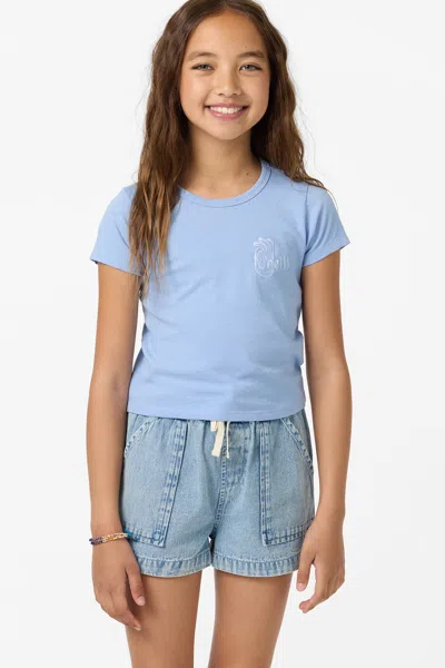O'neill Girl's Okeedoke Willa Skimmer T-shirt In Blue