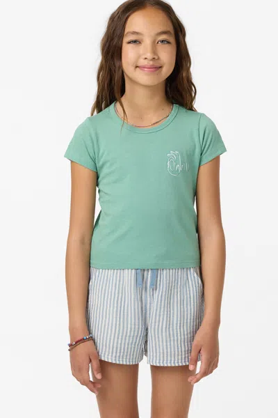 O'neill Girl's Okeedoke Willa Skimmer T-shirt In Green