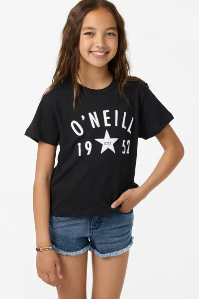 O'neill Girl's Starry Willa Skimmer T-shirt In Black