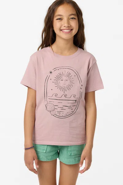 O'neill Girl's Sun Shell Angie T-shirt T-shirt In Pink