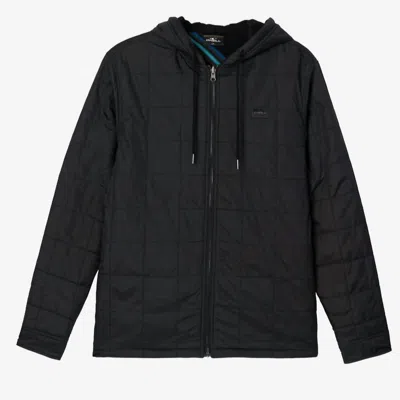 O'neill Glacier Hood Reversible Jacket In Black