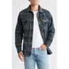 O'neill Glacier Plaid Fleece Snap-up Overshirt In Multi