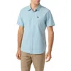 O'neill Heathered Short Sleeve Button-up Shirt In Blue Fade