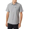 O'neill Heathered Short Sleeve Button-up Shirt In Graphite