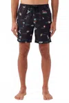 O'neill Hermosa Elastic Waist 17" Swim Trunks In Black 2 In Multi