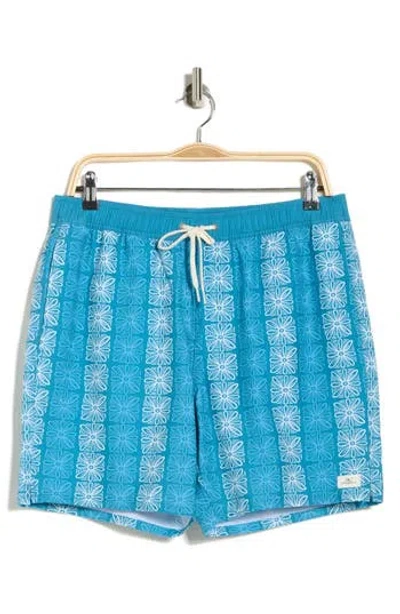 O'neill Hermosa Elastic Waist Swim Trunks In Blue