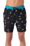 O'neill Hermosa Swim Trunks In Black Multi