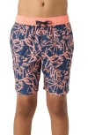 O'neill Kids'  Hermosa Swim Trunks In Navy 2