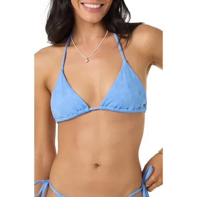 O'neill Hibiscus Tide Venice Bikini Top In Blue