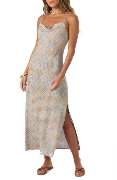 O'neill Holly Stripe Maxi Dress In Brown