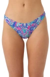 O'neill Hot Spell Flamenco Bikini Bottoms In Blue Multi