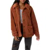 O'neill Huxlee Fleece Shirt Jacket In Brown