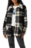 O'neill Huxlee Plaid Fleece Shirt Jacket In Multi