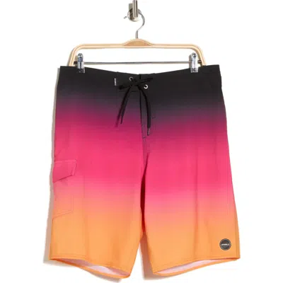 O'neill Hyperfreak Divergent Water Resistant Swim Trunks In Multi