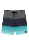 O'neill Hyperfreak Heat Block Swim Trunks In Peacock Blue