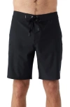 O'neill Superfreak Solid 21 Water Resistant Swim Trunks In Black