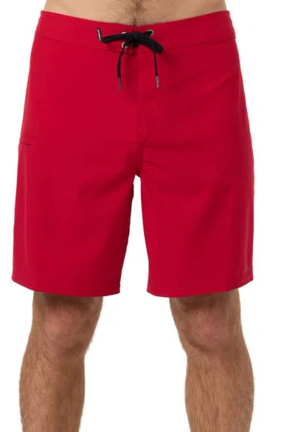 O'neill Hyperfreak Heat Lifeguard Board Shorts In Red