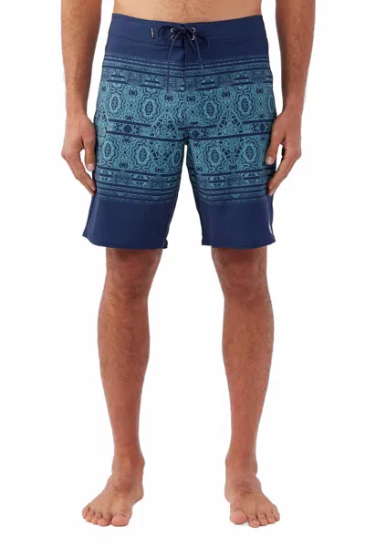 O'neill Hyperfreak Heat Print 20" Boardshort In Navy In Blue