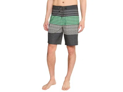 O'neill Hyperfreak Heat Stripe 20'' Boardshorts Men's Swimwear Dark Shadow: 29 In Black