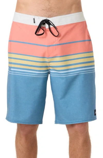 O'neill Hyperfreak Heat Stripe Swim Trunks In Multi
