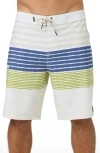 O'neill Hyperfreak Heat Stripe Swim Trunks In Multi