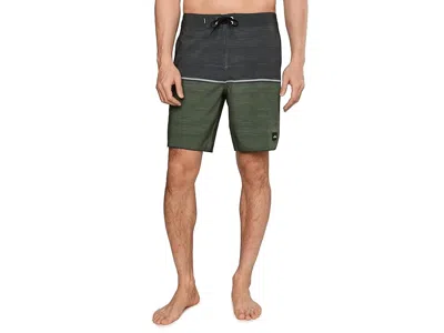 O'neill Hyperfreak Mysto Block Scallop 19" Boardshorts In Green