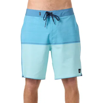 O'neill Hyperfreak Mysto Block Scallop Swim Trunks In Blue