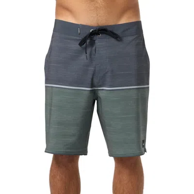 O'neill Hyperfreak Mysto Block Scallop Swim Trunks In Gray