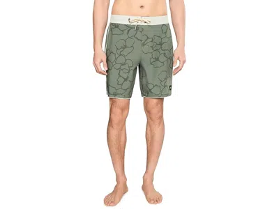 O'neill Hyperfreak Mysto Scallop 19" Boardshorts In Green