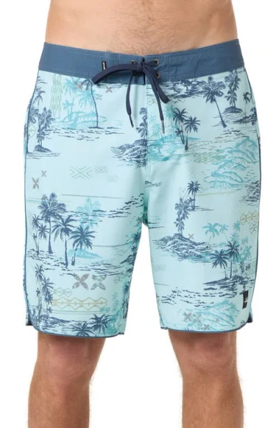 O'neill Hyperfreak Mysto Scallop Board Shorts In Blue