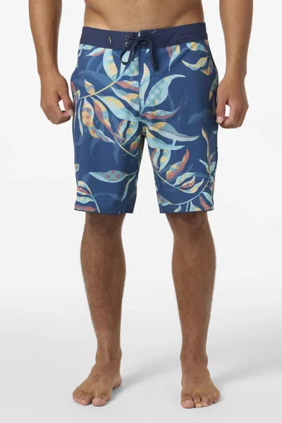 O'neill Hyperfreak Mysto Scallop Boardies In Indigo In Orange