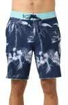 O'neill Hyperfreak Mysto Scallop Swim Trunks In Blue