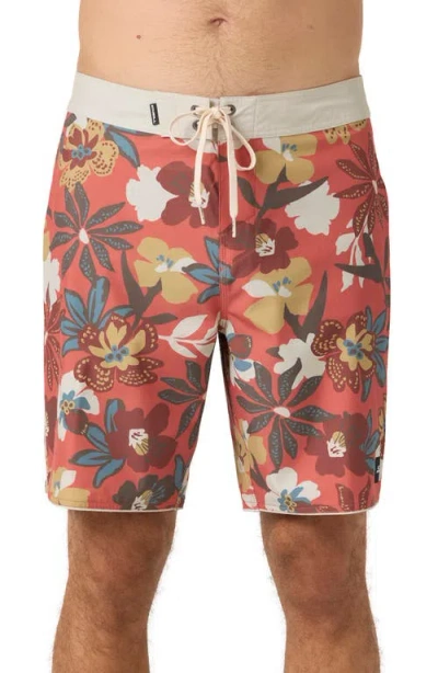 O'neill Hyperfreak Mysto Scallop Swim Trunks In Ginger Spice
