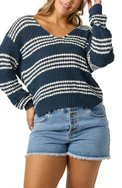 O'neill Iyla Crochet Sweater In Gray
