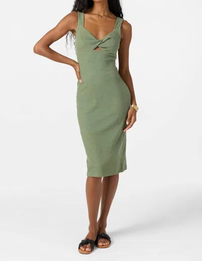 O'neill Jaslyn Midi Dress In Sea Spray In Green