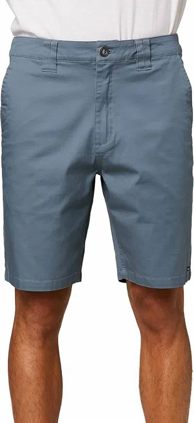 O'neill Jay Stretch Chino 20" Shorts In Dust Blue In Gray