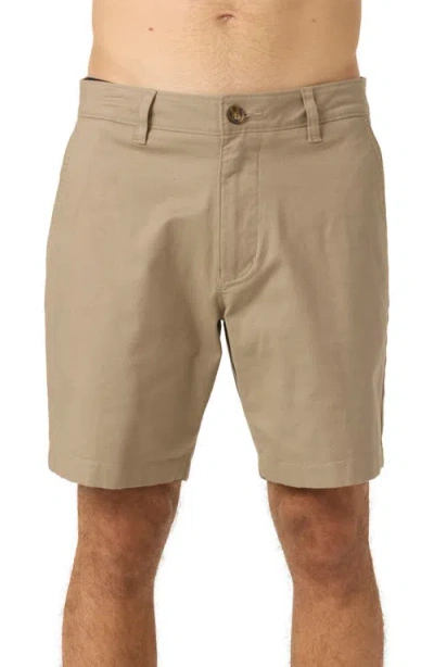 O'neill Jay Stretch Cotton Shorts In Brown