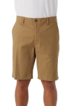 O'neill Jay Stretch Flat Front Bermuda Shorts In Dark Khaki