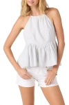 O'neill Jaycee Stripe Halter Top In White
