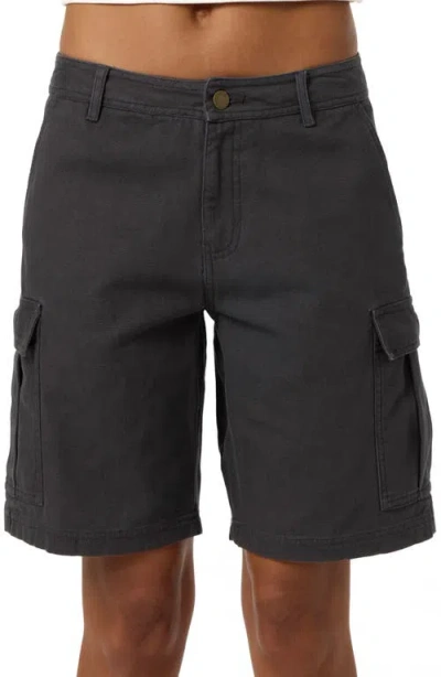 O'neill Jessie Low Rise Twill Cargo Shorts In Blue