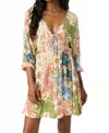 O'neill Johanna Dress In Multi In Green