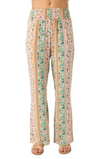 O'neill Jonie Cora Floral Wide Leg Pants In Tapioca
