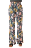O'neill Jonie Mila Floral Wide Leg Pants In Blue