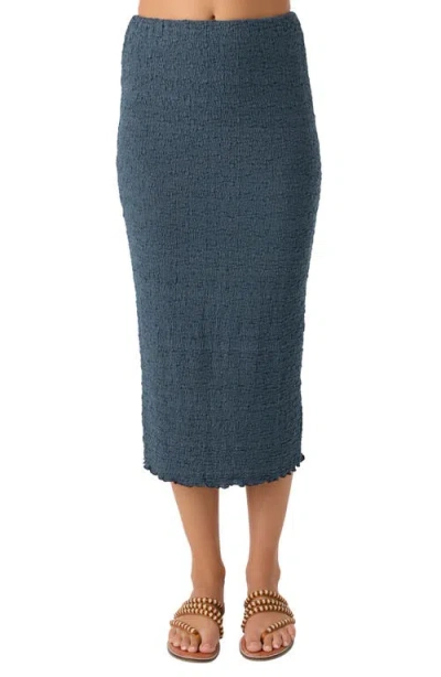 O'neill Jordana Column Midi Skirt In Slate