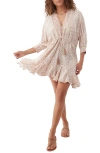 O'neill Joyce Tassel Tie Minidress In Neutral