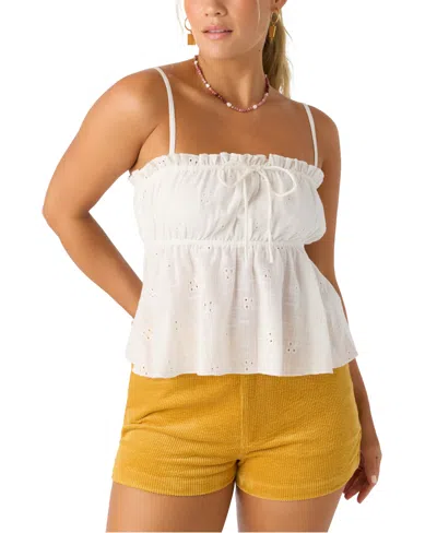 O'neill Juniors' Alexia Cotton Eyelet Empire-waist Tank