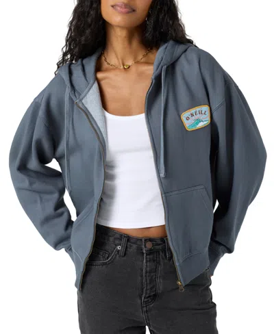 O'NEILL JUNIORS' ATWOOD ZIP-FRONT FLEECE HOODIE